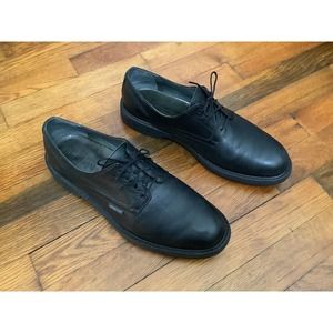 Mephisto Marlon Men's 10.5 M Black Pebble Grain Leather Oxfords Goodyear Welt